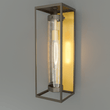 1 - Light, 21 - Inch Bronze Outdoor Rectangular Wall Light, E26 Socket 1X60W, Clear Glass, 21" H x 7" W, Extends 6" from the wall - LEDMyPlace Load image into Gallery viewer, 1 - Light, 21 - Inch Bronze Outdoor Rectangular Wall Light, E26 Socket 1X60W, Clear Glass, 21" H x 7" W, Extends 6" from the wall - LEDMyPlace