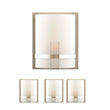 1 - Light, Decorative ARC Wall Sconce Fixture, Brushed Nickel Finish with White glass shade, Dim: 9" W x 12"H x 5"E, Hallway Light Fixtures - LEDMyPlace Load image into Gallery viewer, 1 - Light, Decorative ARC Wall Sconce Fixture, Brushed Nickel Finish with White glass shade, Dim: 9" W x 12"H x 5"E, Hallway Light Fixtures - LEDMyPlace