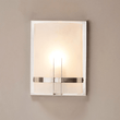 1 - Light, Decorative ARC Wall Sconce Fixture, Brushed Nickel Finish with White glass shade, Dim: 9" W x 12"H x 5"E, Hallway Light Fixtures - LEDMyPlace Load image into Gallery viewer, 1 - Light, Decorative ARC Wall Sconce Fixture, Brushed Nickel Finish with White glass shade, Dim: 9" W x 12"H x 5"E, Hallway Light Fixtures - LEDMyPlace