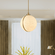 1 Light Mini Pendant Brass finish Hardware with Faux Alabaster, Pendant Lighting, E26 Base - LEDMyPlace Load image into Gallery viewer, 1 Light Mini Pendant Brass finish Hardware with Faux Alabaster, Pendant Lighting, E26 Base - LEDMyPlace
