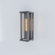 1 Light Outdoor Wall Sconce, Black, Clear Glass, E26 Base, 1X60W, Wall Light Fixtures - LEDMyPlace Load image into Gallery viewer, 1 Light Outdoor Wall Sconce, Black, Clear Glass, E26 Base, 1X60W, Wall Light Fixtures - LEDMyPlace