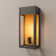 1 - Light, Outdoor Wall Sconce Light, Outdoor Lantern, E26 Socket 1X60W, Clear Glass Panels, Matte Black, 18" H x 7 1/2" W, Extends 5 1/2" from the wall - LEDMyPlace Load image into Gallery viewer, 1 - Light, Outdoor Wall Sconce Light, Outdoor Lantern, E26 Socket 1X60W, Clear Glass Panels, Matte Black, 18" H x 7 1/2" W, Extends 5 1/2" from the wall - LEDMyPlace