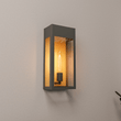 1 - Light, Outdoor Wall Sconce Light, Outdoor Lantern, E26 Socket 1X60W, Clear Glass Panels, Matte Black, 18" H x 7 1/2" W, Extends 5 1/2" from the wall - LEDMyPlace Load image into Gallery viewer, 1 - Light, Outdoor Wall Sconce Light, Outdoor Lantern, E26 Socket 1X60W, Clear Glass Panels, Matte Black, 18" H x 7 1/2" W, Extends 5 1/2" from the wall - LEDMyPlace
