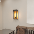 1 - Light, Outdoor Wall Sconce Light, Outdoor Lantern, E26 Socket 1X60W, Clear Glass Panels, Matte Black, 18" H x 7 1/2" W, Extends 5 1/2" from the wall - LEDMyPlace Load image into Gallery viewer, 1 - Light, Outdoor Wall Sconce Light, Outdoor Lantern, E26 Socket 1X60W, Clear Glass Panels, Matte Black, 18" H x 7 1/2" W, Extends 5 1/2" from the wall - LEDMyPlace