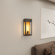 1 - Light, Outdoor Wall Sconce Light, Outdoor Lantern, E26 Socket 1X60W, Clear Glass Panels, Matte Black, 18" H x 7 1/2" W, Extends 5 1/2" from the wall - LEDMyPlace Load image into Gallery viewer, 1 - Light, Outdoor Wall Sconce Light, Outdoor Lantern, E26 Socket 1X60W, Clear Glass Panels, Matte Black, 18" H x 7 1/2" W, Extends 5 1/2" from the wall - LEDMyPlace