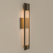 1 - Light, Outdoor Wall Sconce Light, Wall Mount Lantern, 1X60W, GU10 Base, Clear Seedy Glass, a Protective Clear Acrylic Cylinder, Bronze 28 1/2" H x 4" W, Extends 4" from the wall - LEDMyPlace Load image into Gallery viewer, 1 - Light, Outdoor Wall Sconce Light, Wall Mount Lantern, 1X60W, GU10 Base, Clear Seedy Glass, a Protective Clear Acrylic Cylinder, Bronze 28 1/2" H x 4" W, Extends 4" from the wall - LEDMyPlace