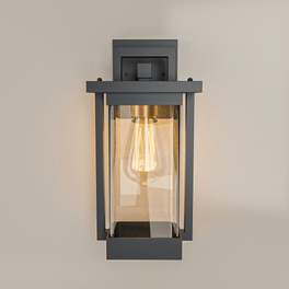 1-Light Outdoor Wall Sconce, Matte Black, Clear Seeded Glass Shade, Outdoor Lighting Modern, Front Porch Décor, E26 Bulb, Patio Decor 1-Light Outdoor Wall Sconce, Matte Black, Clear Seeded Glass Shade, Outdoor Lighting Modern, Front Porch Décor, E26 Bulb, Patio Decor