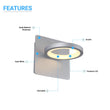1 - Ring Light, LED Wall Sconce Lighting Fixture, 8W, 3000K Warm White, 290LM, 120V Dimmable, For Bedroom Living Room Hallway Hotels - LEDMyPlace Load image into Gallery viewer, 1 - Ring Light, LED Wall Sconce Lighting Fixture, 8W, 3000K Warm White, 290LM, 120V Dimmable, For Bedroom Living Room Hallway Hotels - LEDMyPlace