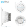 10 Inch Commercial LED Recessed Lighting, 40W, 3000LM, 5000K Daylight Recessed Lighting w/Junction Box, Dimmable, ETL, Energy Star Listed - LEDMyPlace Load image into Gallery viewer, 10 Inch Commercial LED Recessed Lighting, 40W, 3000LM, 5000K Daylight Recessed Lighting w/Junction Box, Dimmable, ETL, Energy Star Listed - LEDMyPlace
