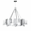 12 - Light Ring Chandelier Ceiling Light in Chrome Finish with Clear Glass, Diam 50" Height 39", 120V, Bulb Type B10, Socket Type E12, Max wattage Per Socket 60W - LEDMyPlace Load image into Gallery viewer, 12 - Light Ring Chandelier Ceiling Light in Chrome Finish with Clear Glass, Diam 50" Height 39", 120V, Bulb Type B10, Socket Type E12, Max wattage Per Socket 60W - LEDMyPlace