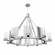 12 - Light Ring Chandelier Ceiling Light in Chrome Finish with Clear Glass, Diam 50" Height 39", 120V, Bulb Type B10, Socket Type E12, Max wattage Per Socket 60W - LEDMyPlace Load image into Gallery viewer, 12 - Light Ring Chandelier Ceiling Light in Chrome Finish with Clear Glass, Diam 50" Height 39", 120V, Bulb Type B10, Socket Type E12, Max wattage Per Socket 60W - LEDMyPlace