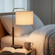 12.75″D x 23″H Modern Desk Lamp with White Linen Shade – Black or Brushed Nickel Finish - 2 Pack - LEDMyPlace Load image into Gallery viewer, 12.75″D x 23″H Modern Desk Lamp with White Linen Shade – Black or Brushed Nickel Finish - 2 Pack - LEDMyPlace