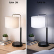 12.75″D x 23″H Modern Desk Lamp with White Linen Shade – Black or Brushed Nickel Finish - 2 Pack - LEDMyPlace Load image into Gallery viewer, 12.75″D x 23″H Modern Desk Lamp with White Linen Shade – Black or Brushed Nickel Finish - 2 Pack - LEDMyPlace