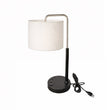 12.75″D x 23″H Modern Desk Lamp with White Linen Shade – Black or Brushed Nickel Finish - 2 Pack - LEDMyPlace Load image into Gallery viewer, 12.75″D x 23″H Modern Desk Lamp with White Linen Shade – Black or Brushed Nickel Finish - 2 Pack - LEDMyPlace