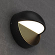 12W, Decorative LED Outdoor Wall Sconce, Half Round, Dimmable, ETL Listed, Frosted Glass Shade, Wet Location, 3000K/5000K, Deck Rail Lighting, Black - LEDMyPlace Load image into Gallery viewer, 12W, Decorative LED Outdoor Wall Sconce, Half Round, Dimmable, ETL Listed, Frosted Glass Shade, Wet Location, 3000K/5000K, Deck Rail Lighting, Black - LEDMyPlace