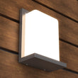12W Rectangle Shape LED Outdoor Wall Sconce, Painted Silver Finish, White Acrylic Shade, ETL Listed - LEDMyPlace Load image into Gallery viewer, 12W Rectangle Shape LED Outdoor Wall Sconce, Painted Silver Finish, White Acrylic Shade, ETL Listed - LEDMyPlace