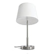 14" Dia x 24.5"H Modern Table Lamp with White Linen Shade – Brushed Nickel Finish - 4 Pack - LEDMyPlace Load image into Gallery viewer, 14" Dia x 24.5"H Modern Table Lamp with White Linen Shade – Brushed Nickel Finish - 4 Pack - LEDMyPlace