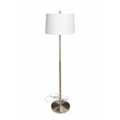 15" Dia x 59"H Modern Floor Lamp with White Linen Shade – Brushed Nickel Finish - 2 Pack - LEDMyPlace Load image into Gallery viewer, 15" Dia x 59"H Modern Floor Lamp with White Linen Shade – Brushed Nickel Finish - 2 Pack - LEDMyPlace