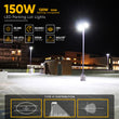 LED Pole Light, 150W/120W/100W Wattage Adjustable, 5700K, 133 LM/W, Universal Mount (Adjustable Slip Fitter + Wall Mount), Bronze, AC120-277V, Waterproof IP65, Parking Lot Lights, Outdoor Area Street Security Lighting Fixture, Gen14B Load image into Gallery viewer, LED Pole Light, 150W/120W/100W Wattage Adjustable, 5700K, 133 LM/W, Universal Mount (Adjustable Slip Fitter + Wall Mount), Bronze, AC120-277V, Waterproof IP65, Parking Lot Lights, Outdoor Area Street Security Lighting Fixture, Gen14B
