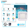 150W LED Canopy Light, 15600LM, 5700K, UL, Damp/Wet Locations, For Gas Stations, High Bay Carport, Indoor Parking, Underpasses, Loading Docks, Outdoor Area Light - LEDMyPlace Load image into Gallery viewer, 150W LED Canopy Light, 15600LM, 5700K, UL, Damp/Wet Locations, For Gas Stations, High Bay Carport, Indoor Parking, Underpasses, Loading Docks, Outdoor Area Light - LEDMyPlace