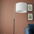 15″W x 60″H Floor Lamp with White Linen Shade – Black or Brushed Nickel Finish - 2 Pack - LEDMyPlace Load image into Gallery viewer, 15″W x 60″H Floor Lamp with White Linen Shade – Black or Brushed Nickel Finish - 2 Pack - LEDMyPlace