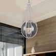 4-Light Chandelier Light Fixture Black Textured White Finish Hardware with White Rope and Clear Glass ,E12 Base Load image into Gallery viewer, 4-Light Chandelier Light Fixture Black Textured White Finish Hardware with White Rope and Clear Glass ,E12 Base