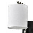 17.5″W x 13″H Double Wall Lamp with White Linen Shades – Matte Black or Brushed Nickel Finish - 2 Pack - LEDMyPlace Load image into Gallery viewer, 17.5″W x 13″H Double Wall Lamp with White Linen Shades – Matte Black or Brushed Nickel Finish - 2 Pack - LEDMyPlace