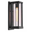 1 Light Outdoor Wall Sconce, Black, Clear Glass, E26 Base, 1X60W, Wall Light Fixtures Load image into Gallery viewer, 1 Light Outdoor Wall Sconce, Black, Clear Glass, E26 Base, 1X60W, Wall Light Fixtures