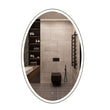 Oval LED Lighted Bathroom Vanity Mirror, Touch Switch, Anti - Fog Wall Mounted Makeup Mirror & CCT Remembrance, CRI 90+, LED Oval Mirror for Bathroom, Lunar Style - LEDMyPlace Load image into Gallery viewer, Oval LED Lighted Bathroom Vanity Mirror, Touch Switch, Anti - Fog Wall Mounted Makeup Mirror & CCT Remembrance, CRI 90+, LED Oval Mirror for Bathroom, Lunar Style - LEDMyPlace