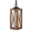 Outdoor Pendant Light Farmhouse Exterior Hanging Lantern with Clear Glass Shade for Porch, Patio, Entryway, ETL List Load image into Gallery viewer, Outdoor Pendant Light Farmhouse Exterior Hanging Lantern with Clear Glass Shade for Porch, Patio, Entryway, ETL List
