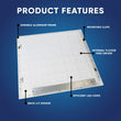 2 - ft x 2 - ft LED Panel Light 20/30/40 Watt Adjustable, 4000K/5000K/6500K CCT Changeable, Dip Switch, 0 - 10V Dim, 120 - 277V, ETL DLC 5.1, Recessed Back - lit, For Office, Meeting Room, Hospital, School, Retail Stores - LEDMyPlace Load image into Gallery viewer, 2 - ft x 2 - ft LED Panel Light 20/30/40 Watt Adjustable, 4000K/5000K/6500K CCT Changeable, Dip Switch, 0 - 10V Dim, 120 - 277V, ETL DLC 5.1, Recessed Back - lit, For Office, Meeting Room, Hospital, School, Retail Stores - LEDMyPlace