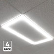2 ft. x 4 ft. LED T - Bar Panel Light, 40W/50W/60W Wattage Adjustable, 3000K/4000K/5000K CCT Changeable, Dimmable, 6600LM, ETL & DLC Listed, Perfect For Offices, Schools, Hospitals - LEDMyPlace Load image into Gallery viewer, 2 ft. x 4 ft. LED T - Bar Panel Light, 40W/50W/60W Wattage Adjustable, 3000K/4000K/5000K CCT Changeable, Dimmable, 6600LM, ETL & DLC Listed, Perfect For Offices, Schools, Hospitals - LEDMyPlace