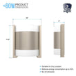 2 - Light Brushed Nickel Wall Sconce, White Glass shade, Dimension: W10"xH11.75"xE4" - LEDMyPlace Load image into Gallery viewer, 2 - Light Brushed Nickel Wall Sconce, White Glass shade, Dimension: W10"xH11.75"xE4" - LEDMyPlace