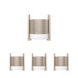 2 - Light Brushed Nickel Wall Sconce, White Glass shade, Dimension: W10"xH11.75"xE4" - LEDMyPlace Load image into Gallery viewer, 2 - Light Brushed Nickel Wall Sconce, White Glass shade, Dimension: W10"xH11.75"xE4" - LEDMyPlace