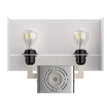 2 - Light, Wall Sconce for Bedroom with 2 Switch, 2 USB, 2 Type C & 1 Outlet, White Fabric / Acrylic Shade, Wall Mounted Lamps for Hotel, Corridor and Restaurant - LEDMyPlace Load image into Gallery viewer, 2 - Light, Wall Sconce for Bedroom with 2 Switch, 2 USB, 2 Type C & 1 Outlet, White Fabric / Acrylic Shade, Wall Mounted Lamps for Hotel, Corridor and Restaurant - LEDMyPlace