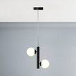 2 - Lights, Globe Pendant Chandelier, 17W, 3000K, Matte Black Body Finish, Dimmable - LEDMyPlace Load image into Gallery viewer, 2 - Lights, Globe Pendant Chandelier, 17W, 3000K, Matte Black Body Finish, Dimmable - LEDMyPlace
