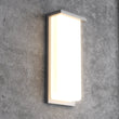 20W Modern LED Outdoor Wall Sconce Light 5000K 600LM White Acrylic Shade, 120 - 277V Non - Dimmable, ETL Listed, Wet Location, Painted Silver Finish - LEDMyPlace Load image into Gallery viewer, 20W Modern LED Outdoor Wall Sconce Light 5000K 600LM White Acrylic Shade, 120 - 277V Non - Dimmable, ETL Listed, Wet Location, Painted Silver Finish - LEDMyPlace