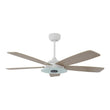 Explorer 52" White/Light Wood Finish, Best Smart Ceiling Fan w/ LED Light, Works w/ Remote Control/Alexa/Google Home/Siri (5-Blade) Load image into Gallery viewer, Explorer 52" White/Light Wood Finish, Best Smart Ceiling Fan w/ LED Light, Works w/ Remote Control/Alexa/Google Home/Siri (5-Blade)