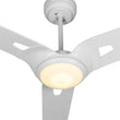 Innovator 52 in. White Best Smart Ceiling Fan w/ LED Light (2700K-4000K) for Living Room/Dining Room/Bedroom, Works with Voice Control via Alexa/Google Home/Siri Load image into Gallery viewer, Innovator 52 in. White Best Smart Ceiling Fan w/ LED Light (2700K-4000K) for Living Room/Dining Room/Bedroom, Works with Voice Control via Alexa/Google Home/Siri