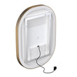 24 in. X 36 in. LED Lighted Bathroom Mirror with Gold Frame, Touch Sensor Switch and CCT Remembrance, CRI 90+, Evo Style - LEDMyPlace Load image into Gallery viewer, 24 in. X 36 in. LED Lighted Bathroom Mirror with Gold Frame, Touch Sensor Switch and CCT Remembrance, CRI 90+, Evo Style - LEDMyPlace