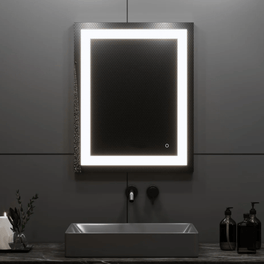 24 in. X 36 in. LED Lighted Bathroom Vanity Mirror, Adjustable Color Temperature & Remembrance, Touch Button, CRI 90+, Anti-Fog, Inner Window Style 24 in. X 36 in. LED Lighted Bathroom Vanity Mirror, Adjustable Color Temperature & Remembrance, Touch Button, CRI 90+, Anti-Fog, Inner Window Style