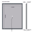 24 in. x 36 in. LED Lighted Bathroom Vanity Mirror, On/Off Touch Switch, CRI 90+, CCT Changeable With Remembrance, Anti - Fog Mirror, Wall Mounted Makeup Vanity Mirror, Window Style - LEDMyPlace Load image into Gallery viewer, 24 in. x 36 in. LED Lighted Bathroom Vanity Mirror, On/Off Touch Switch, CRI 90+, CCT Changeable With Remembrance, Anti - Fog Mirror, Wall Mounted Makeup Vanity Mirror, Window Style - LEDMyPlace