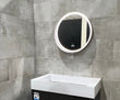 24 Inch Round LED Lighted Bathroom Vanity Mirror with Shelf, Touch Switch, Defogger and CCT Remembrance, CRI 90+, Raven Round Style - LEDMyPlace Load image into Gallery viewer, 24 Inch Round LED Lighted Bathroom Vanity Mirror with Shelf, Touch Switch, Defogger and CCT Remembrance, CRI 90+, Raven Round Style - LEDMyPlace