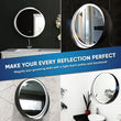 24 Inch Round LED Lighted Bathroom Vanity Mirror with Shelf, Touch Switch, Defogger and CCT Remembrance, CRI 90+, Raven Round Style - LEDMyPlace Load image into Gallery viewer, 24 Inch Round LED Lighted Bathroom Vanity Mirror with Shelf, Touch Switch, Defogger and CCT Remembrance, CRI 90+, Raven Round Style - LEDMyPlace