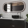 26 in. X 63 in. LED Lighted Bathroom Vanity Mirror with Rose Gold Frame, CRI 90+, Anti - Fog Adjustable Color Temperature & Remembrance, Lighted Makeup Mirrors, Realx Style - LEDMyPlace Load image into Gallery viewer, 26 in. X 63 in. LED Lighted Bathroom Vanity Mirror with Rose Gold Frame, CRI 90+, Anti - Fog Adjustable Color Temperature & Remembrance, Lighted Makeup Mirrors, Realx Style - LEDMyPlace