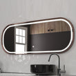 26 in. X 63 in. LED Lighted Bathroom Vanity Mirror with Rose Gold Frame, CRI 90+, Anti - Fog Adjustable Color Temperature & Remembrance, Lighted Makeup Mirrors, Realx Style - LEDMyPlace Load image into Gallery viewer, 26 in. X 63 in. LED Lighted Bathroom Vanity Mirror with Rose Gold Frame, CRI 90+, Anti - Fog Adjustable Color Temperature & Remembrance, Lighted Makeup Mirrors, Realx Style - LEDMyPlace