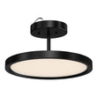 28W Round Shape LED Semi Flush Mount Ceiling Lights, Matte Black Finish with White Acrylic Shade, 1950LM, Dimmable - LEDMyPlace Load image into Gallery viewer, 28W Round Shape LED Semi Flush Mount Ceiling Lights, Matte Black Finish with White Acrylic Shade, 1950LM, Dimmable - LEDMyPlace