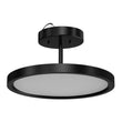 28W Round Shape LED Semi Flush Mount Ceiling Lights, Matte Black Finish with White Acrylic Shade, 1950LM, Dimmable - LEDMyPlace Load image into Gallery viewer, 28W Round Shape LED Semi Flush Mount Ceiling Lights, Matte Black Finish with White Acrylic Shade, 1950LM, Dimmable - LEDMyPlace