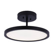 28W Round Shape LED Semi Flush Mount Ceiling Lights, Matte Black Finish with White Acrylic Shade, 1950LM, Dimmable - LEDMyPlace Load image into Gallery viewer, 28W Round Shape LED Semi Flush Mount Ceiling Lights, Matte Black Finish with White Acrylic Shade, 1950LM, Dimmable - LEDMyPlace