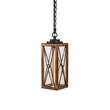 Outdoor Pendant Light Farmhouse Exterior Hanging Lantern with Clear Glass Shade for Porch, Patio, Entryway, ETL List Load image into Gallery viewer, Outdoor Pendant Light Farmhouse Exterior Hanging Lantern with Clear Glass Shade for Porch, Patio, Entryway, ETL List